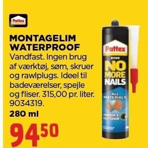 jem & fix Montagelim waterproof tilbud