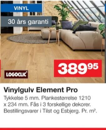 Bauhaus Logoclic vinylgulv tilbud
