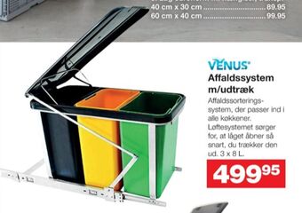 Venus affaldsstativ køkken