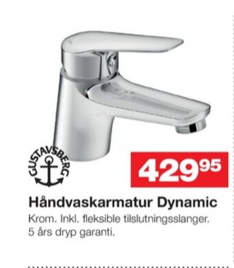 Bauhaus Gustavsberg håndvaskarmatur tilbud