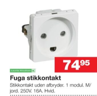 Bauhaus Fuga stikkontakt tilbud