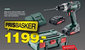 Bauhaus Metabo bore- og skruemaskine tilbud