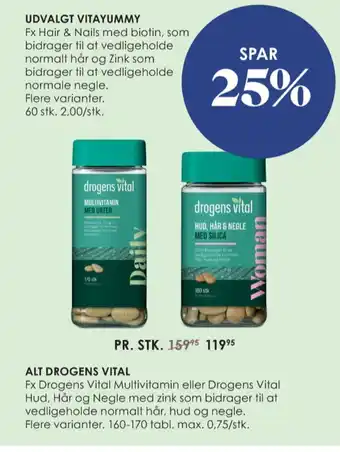 Matas Drogens vital kosttilskud tilbud