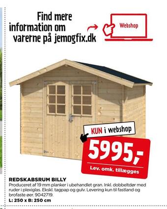 jem & fix Redskabsrum billy tilbud