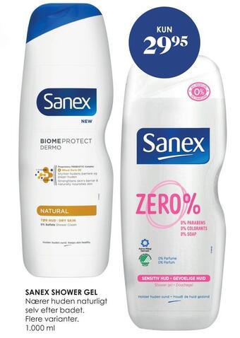 Matas Sanex shower gel tilbud