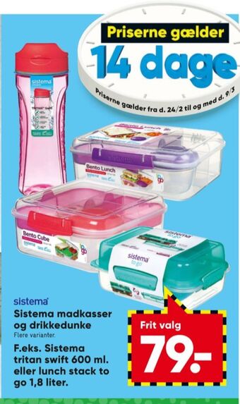Bilka Sistema madkasse tilbud