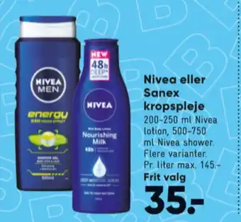 Bilka Nivea men bodylotion tilbud