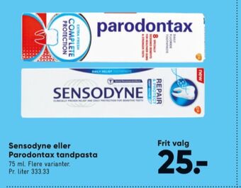 Sensodyne tandpasta