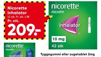 Nicorette nikotininhalator