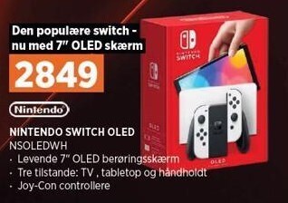 Power Nintendo switch oled tilbud