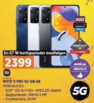 Power Xiaomi note 11 pro 5g 128 gb tilbud