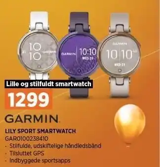 Garmin lily sport smartwatch