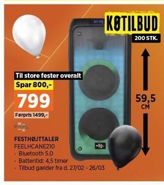 Power Festhøjttaler tilbud