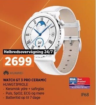 Power Huawei watch gt 3 pro ceramic tilbud