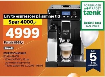 Power Espressomaskine tilbud