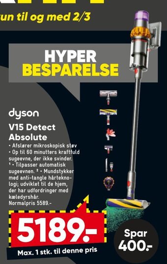 Bilka Dyson V15 Detect Absolute tilbud