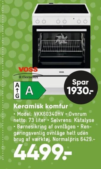 Bilka Keramisk Komfur tilbud