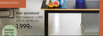 Bilka Norr Spisebord tilbud
