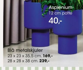 Bilka Blå Metalskjuler tilbud