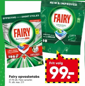 Bilka Fairy Opvasketabs tilbud