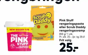 Bilka Pink Stuff Rengøringspasta eller Scrub Daddy Rengøringssvamp tilbud