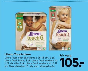 Bilka Libero Touch Bleer tilbud