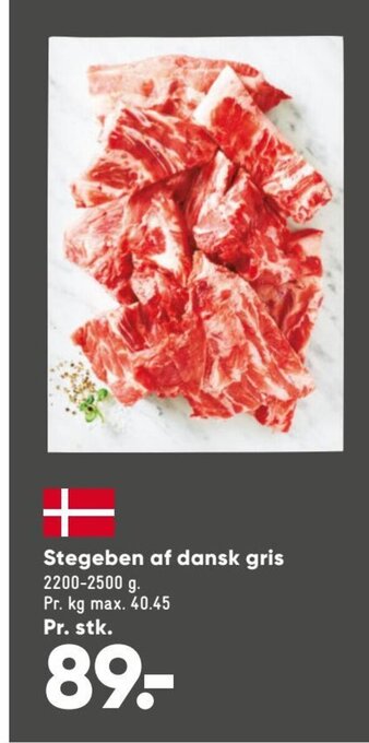 Bilka Stegeben Af Dansk Gris tilbud