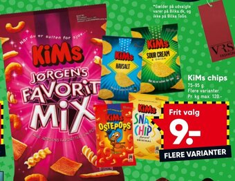 Bilka Kims Chips tilbud