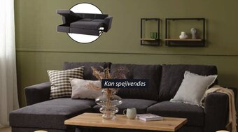 JYSK Vejlby Sovesofa Med Chaiselong tilbud