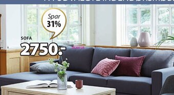 JYSK Egense Sofa Med Chaiselong tilbud