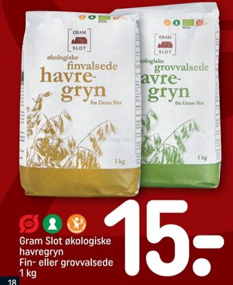REMA 1000 Gram slot havregryn tilbud