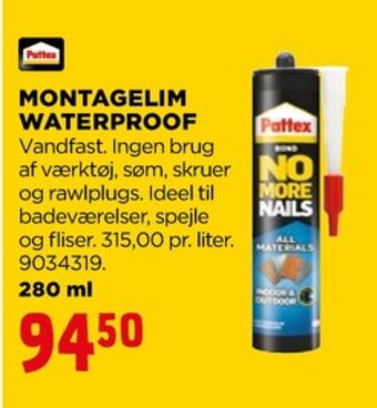 jem & fix Pattex montagelim tilbud