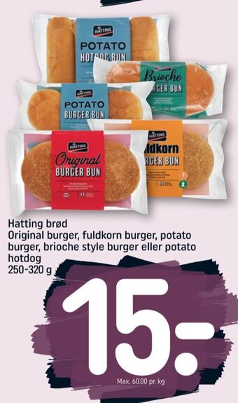 REMA 1000 Hatting burgerboller tilbud