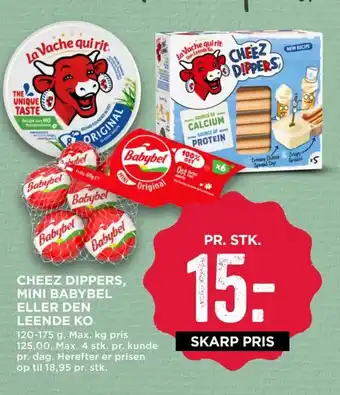 MENY Cheez Dippers, Mini Babybel eller Den Leende Ko tilbud