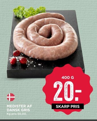 MENY Medister af Dansk Gris tilbud