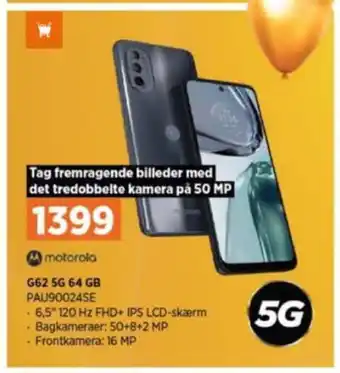 Power Motorola g62 mobiltelefon tilbud