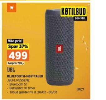 Power Jbl højttaler tilbud