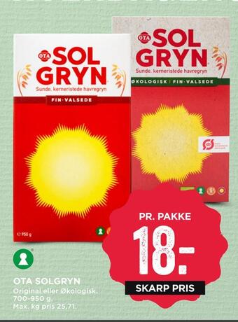 MENY Ota solgryn tilbud