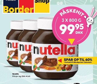 BorderShop Nutella tilbud