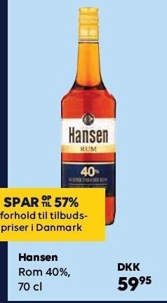BorderShop Hansen rom tilbud
