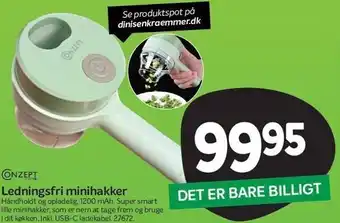 Din Isenkræmmer Ledningsfri minihakker tilbud