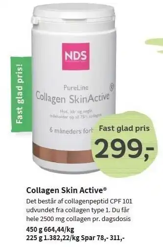 Helsam Nds collagen skin active tilbud