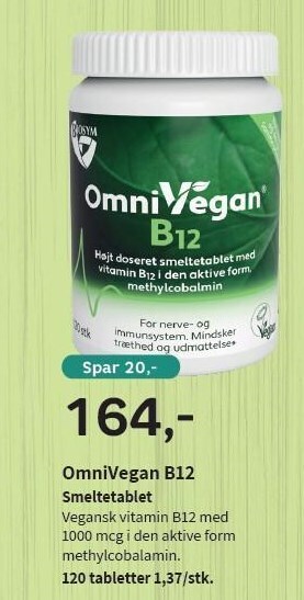 Helsam Omnivegan b12 tilbud