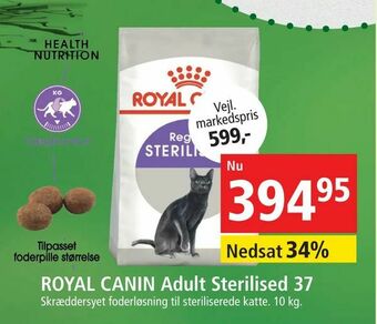 Maxi Zoo ROYAL CANIN Adult Sterilised 37 tilbud
