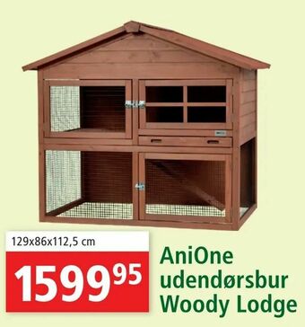 AniOne udendørsbur Woody Lodge