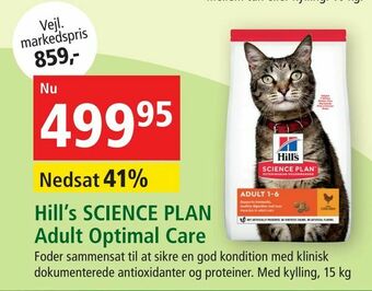 Maxi Zoo Hill's SCIENCE PLAN Adult Optimal Care tilbud