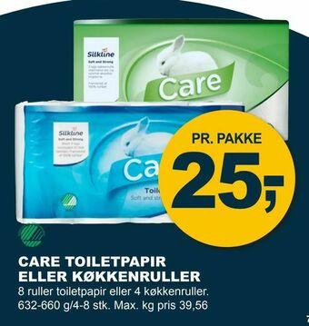 Let-Køb Care toiletpapir eller køkkenruller tilbud