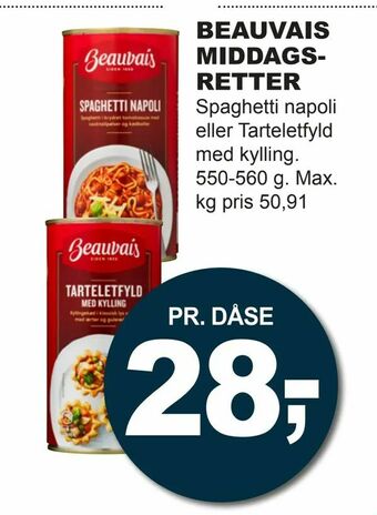 Let-Køb Beauvais middagsretter tilbud