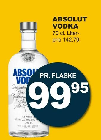 Let-Køb Absolut vodka tilbud