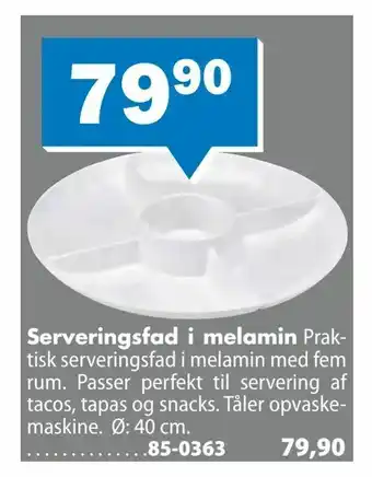 Biltema Serveringsfad i melamin tilbud